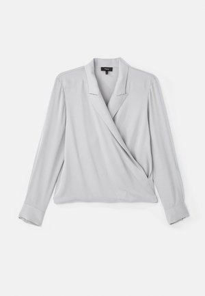 Theory LAPEL WRAP - Blůza - platinum