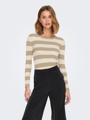 JDY, JDYPLUM O-NECK  - Pullover - beige
