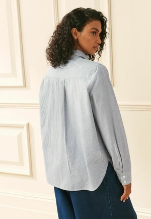 Laura Ashley, Button-down blouse - blue white