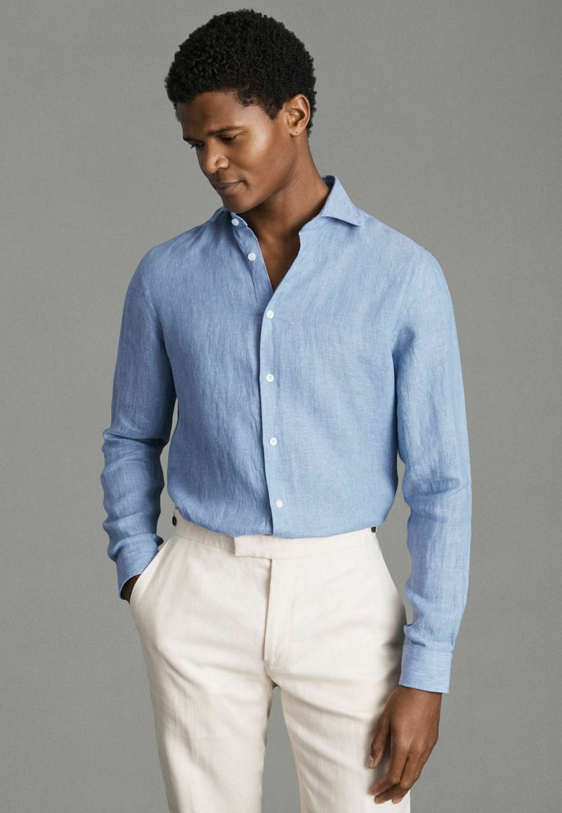 Reiss REGULAR FIT - RUBAN BUTTON THROUGH  - Hemd - sky blue