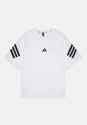 FUTURE ICONS 3 STRIPES JUNIOR UNISEX - Print T-shirt - white/black