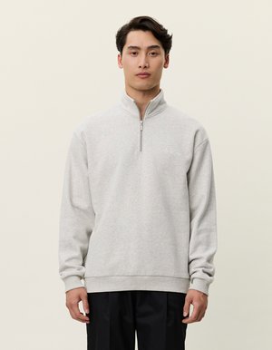 CREW HALF-ZIP - Sweatshirt - snow melange