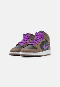 Jordan AIR JORDAN 1 UNISEX - Vysoké tenisky - palomino/white/wild berry
