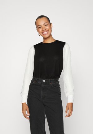 ONLY ONLAISSHA MIX - Pullover - black/cloud dancer