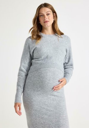 MOM   - Striktrøje - grey melange