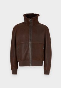 TRACE JACKET - Nahkjakk - teak brown