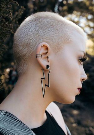 Wildcat THUNDERBOLT HOOPS - Ohrringe - Silber