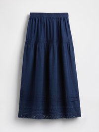 GAP X DOEN MIDI SKIRT EMBROIDERY - Farmerszoknya - medium indigo