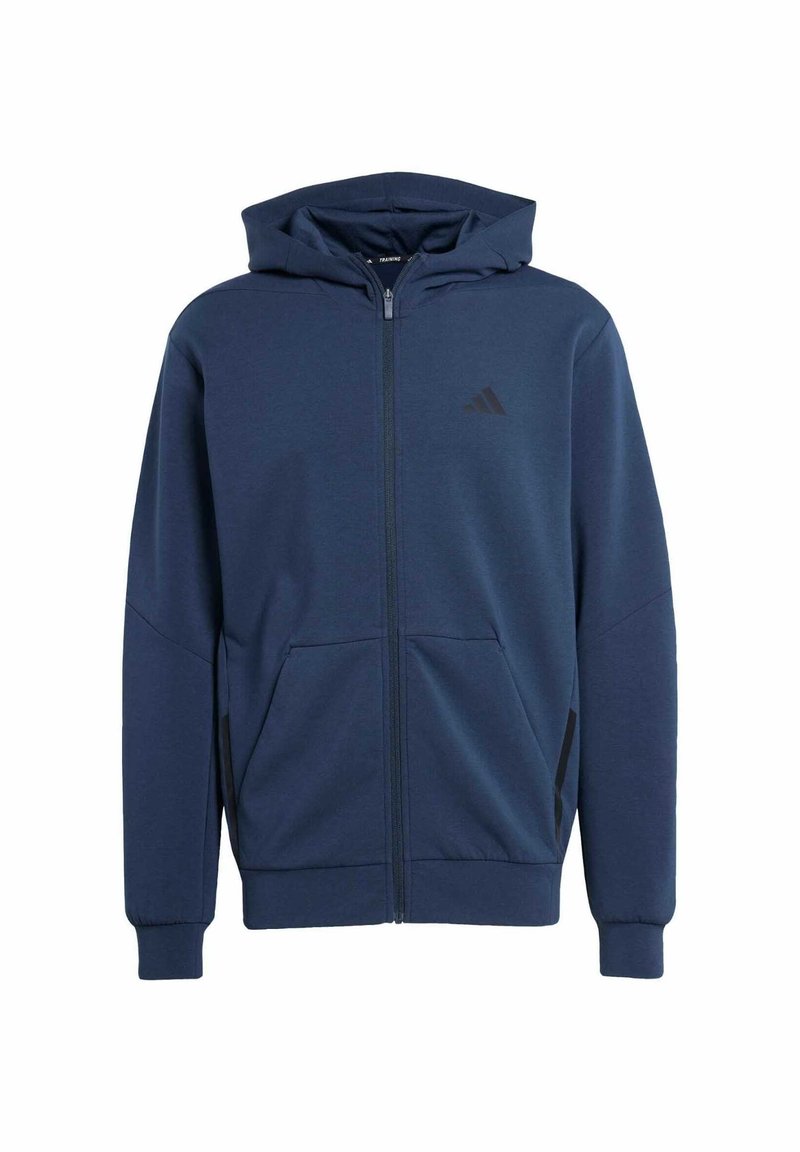 adidas Performance D4T FULL - Tröja med dragkedja - aurora ink/mörkblå ...