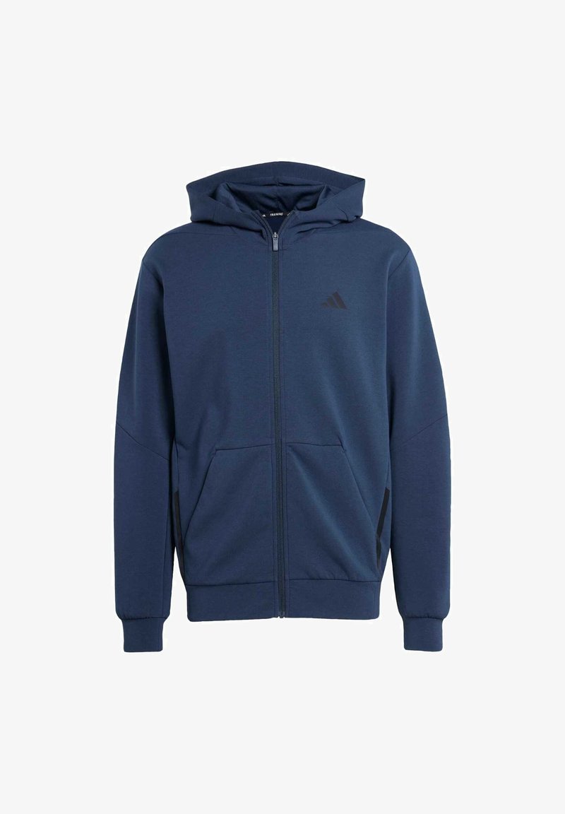 adidas Performance D4T FULL - Tröja med dragkedja - aurora ink/mörkblå ...