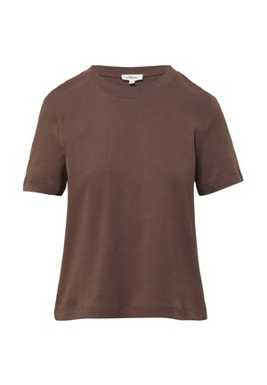s.Oliver VERKÜRZTES  AUS INTERLOCK - Basic T-shirt - mokka