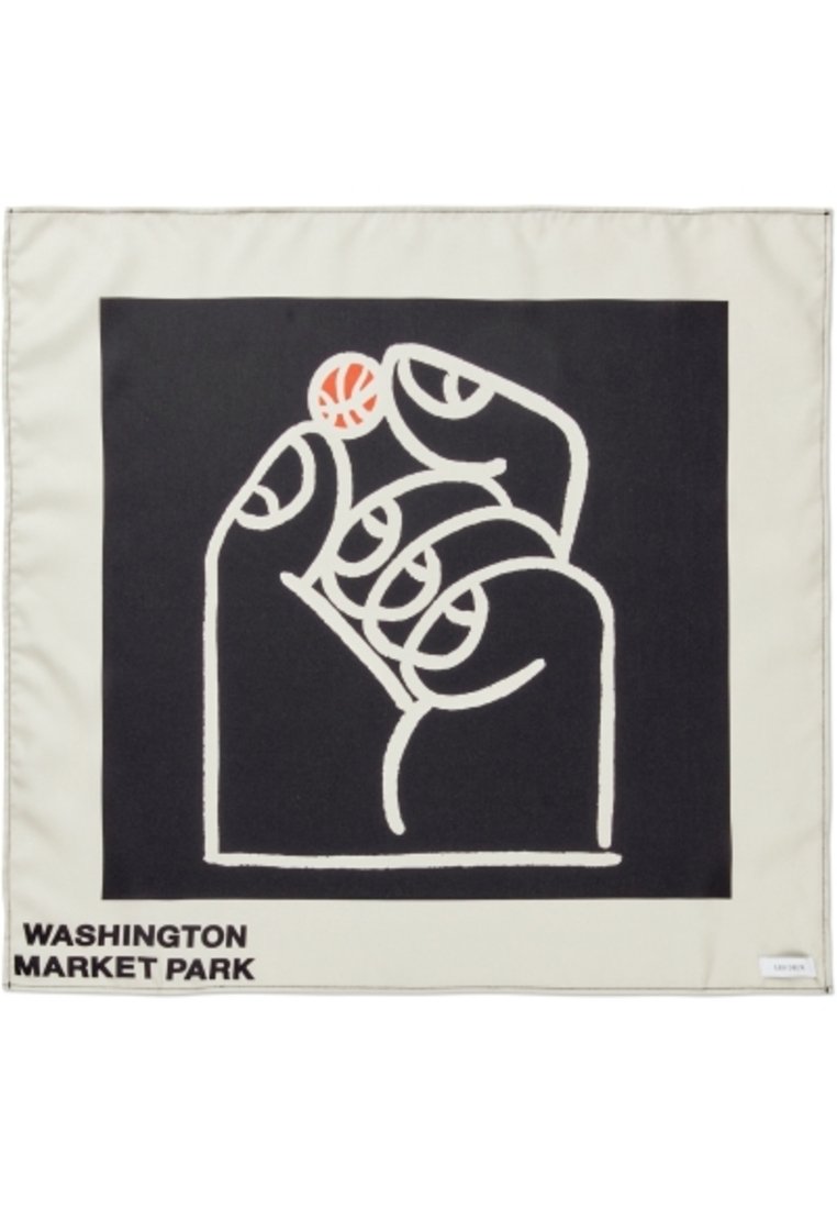 Les Deux NECKERCHEIF - Φουλάρι - black/light ivory