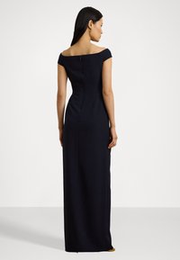 Lauren Ralph Lauren Petite CREPE OFF THE SHOULDER GOWN - Iltapuku - lighthouse navy