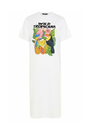 Yours Clothing, PLUS SIZE CASUAL DRESSES - T-shirt-kjole - white