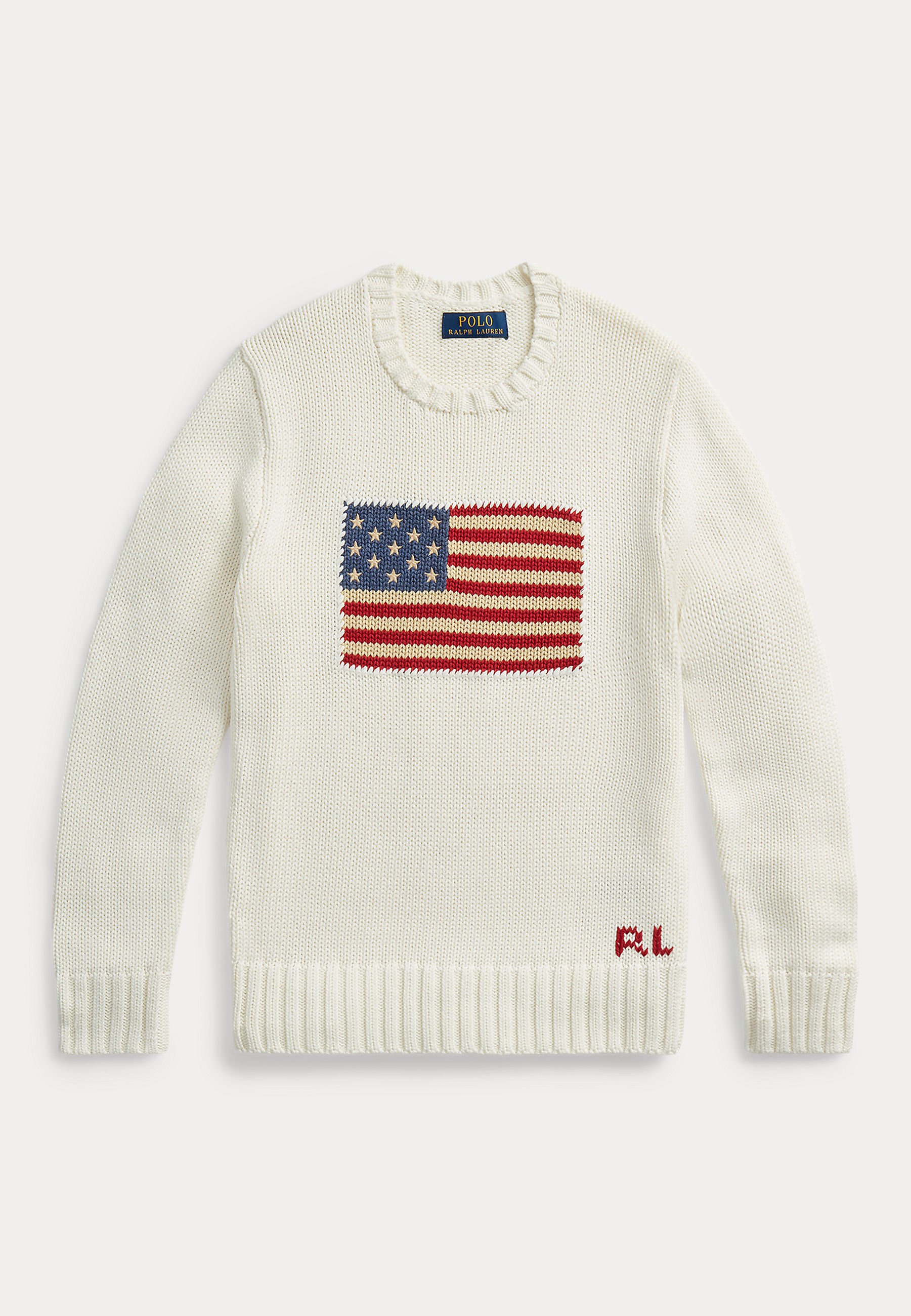Polo Ralph Lauren THE ICONIC FLAG SWEATER 7-14Y - Pulover - nevis
