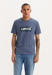 Levi's® GRAPHIC CREWNECK TEE - Marškinėliai su spaudiniu - vintage indigo