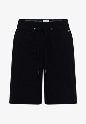 Cecil, SEERSUCKER SHORTS IN UNI FARBEN - Shorts - black