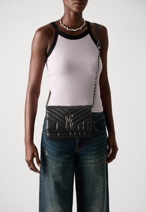 BVOLER - Cross body bag - black/silver-coloured