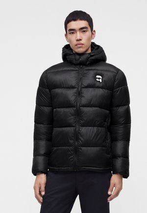 KARL LAGERFELD, HOODED - Giacca invernale - black
