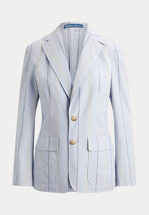 Polo Ralph Lauren, SINGLE-BREASTED LINEN-COTTON BLAZER - Blazer - light blue