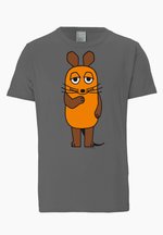 Logoshirt® Die Sendung mit der Maus I De Maus I T-Shirt Print I Dames & Heren I grijs I Gelicentieerd origineel ontwerp, Maat M