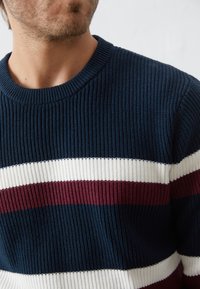 Pier One Džemperis - dark blue/bordeaux