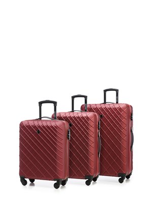 LUGGAGE SET FROM ABS - Luggage set - burgund