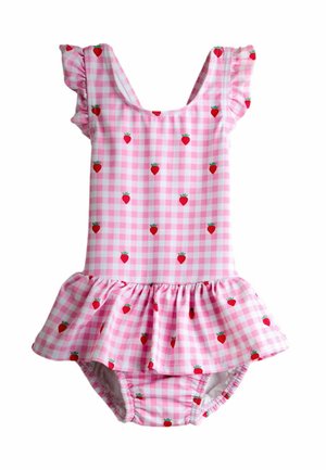 REGULAR FIT - STRAWBERRY GINGHAM WITH INTEGRAL  - Costume da bagno - light pink