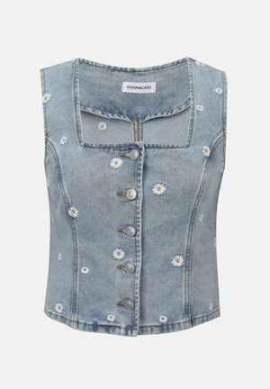 Even&Odd, DAISY EMBROIDERY - Μπλούζα - light blue