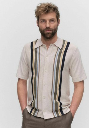 LAURENT STRIPE - Vapaa-ajan kauluspaita - beige