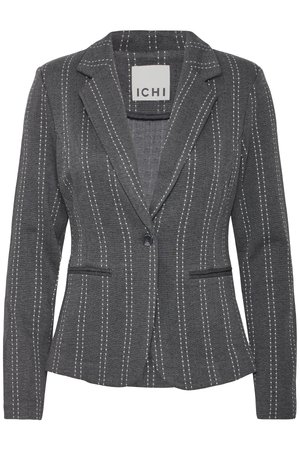 ICHI, IHRUTI BL14 - Blazer - dark grey melange stripe