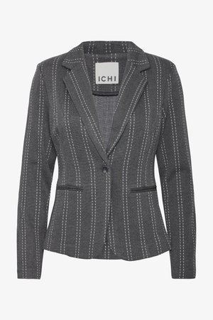 ICHI, IHRUTI BL14 - Blazer - dark grey melange stripe