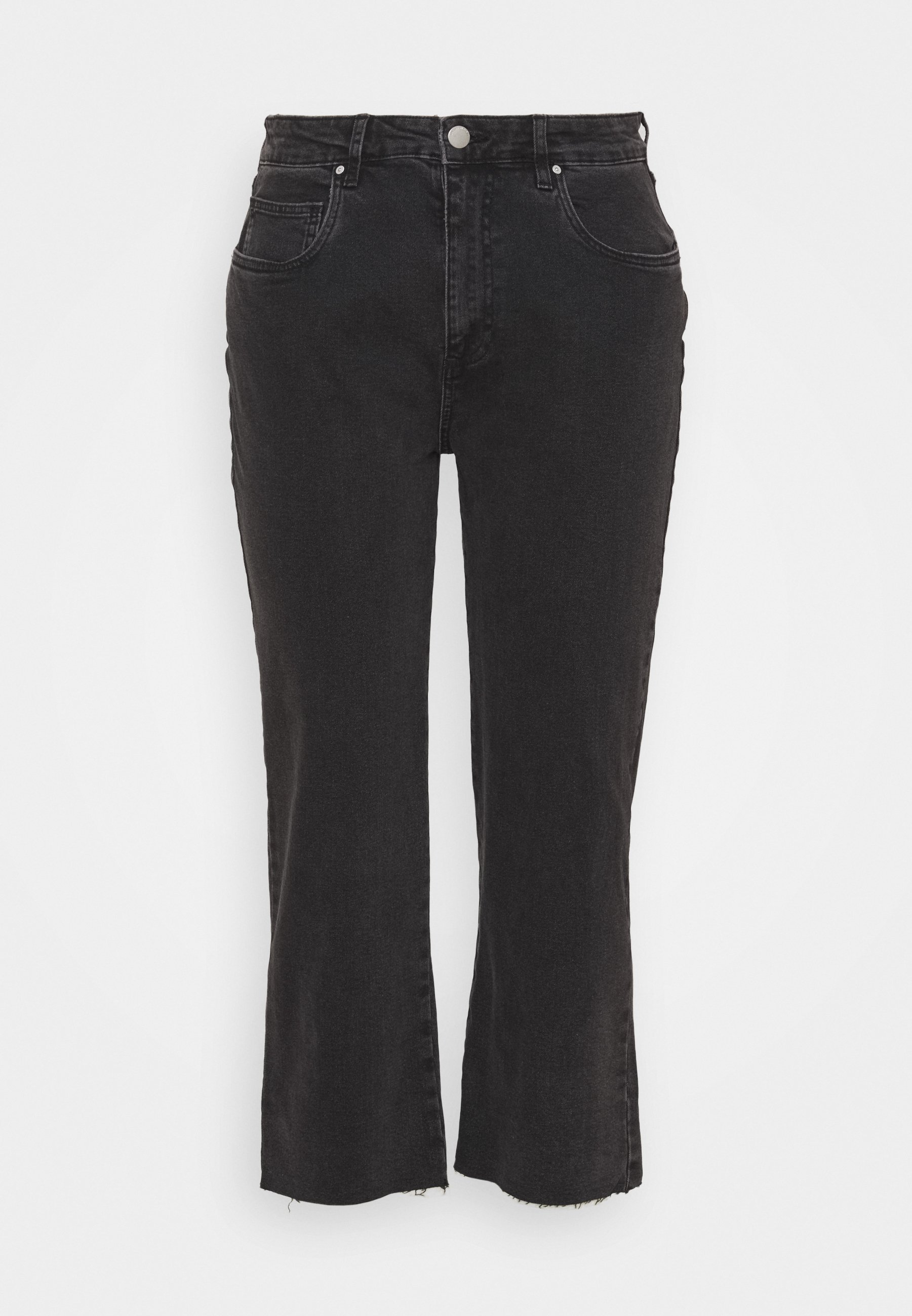 Cotton On Curve Millie Straight Leg Jeans Black Black Denim Zalando Co Uk
