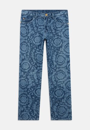Versace PANT LASER BAROCCO UNISEX - Tiesaus kirpimo džinsai - blue denim