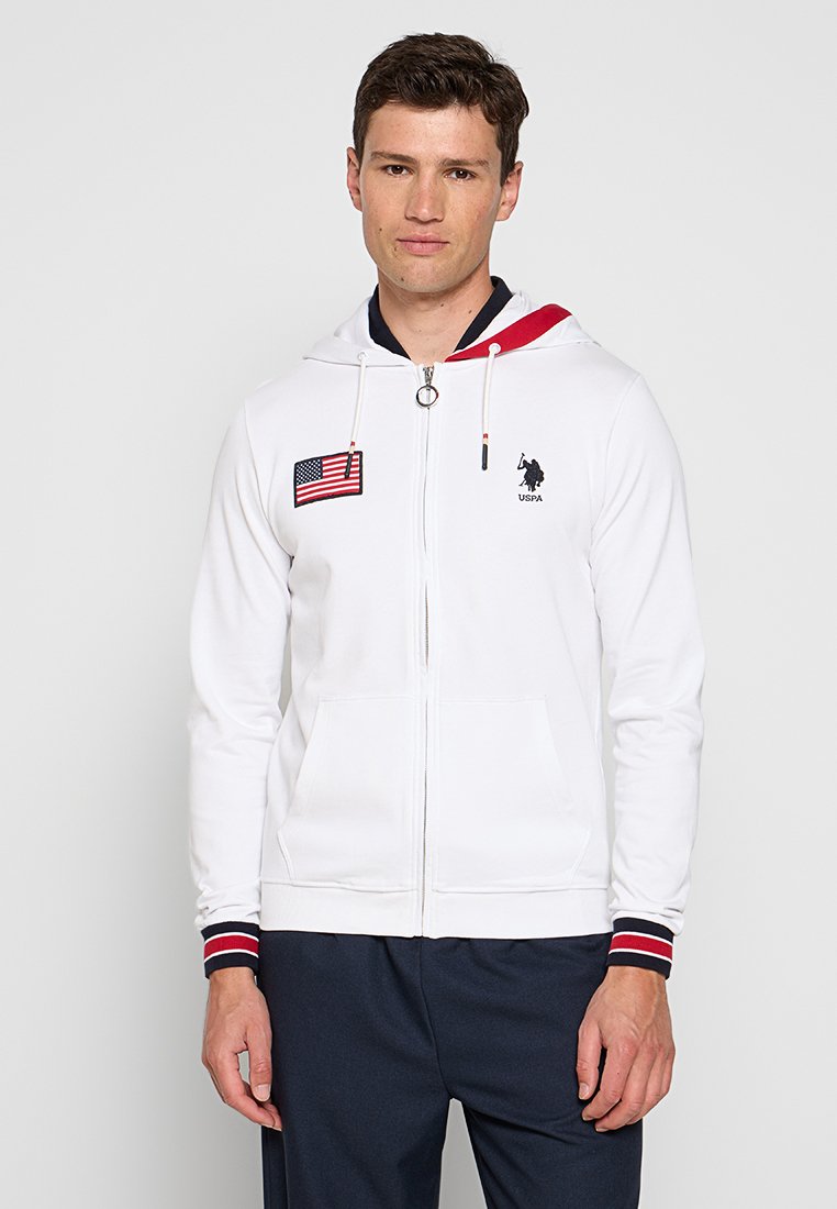 U.S. Polo Assn. Sweater met rits wit