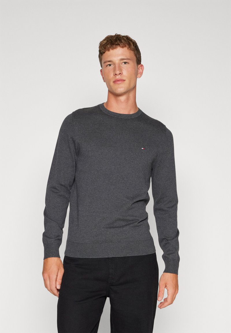 Tommy Hilfiger CLASSIC CREW NECK Jumper dark grey heather/mottled