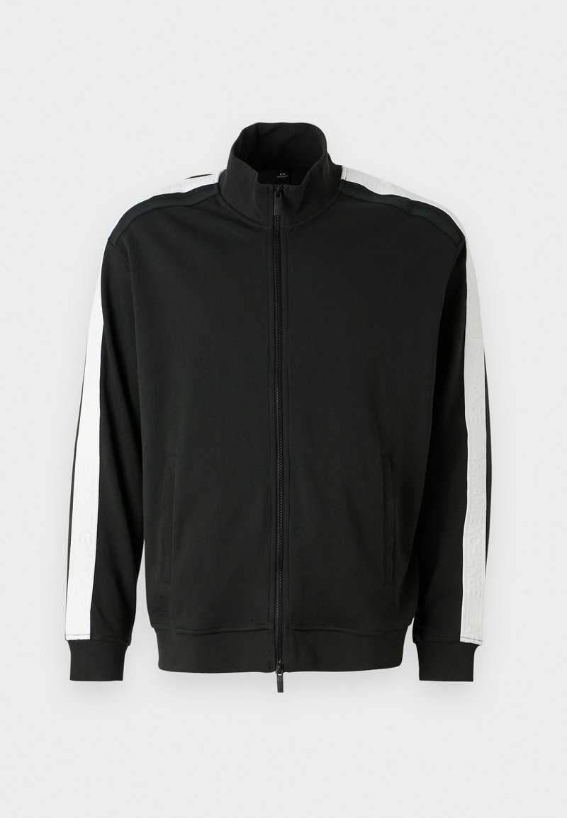 Armani Exchange Sweater met rits zwart