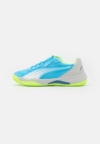 Puma - NOVA COURT - Neutralios pronacijos bėgimo bateliai - luminous blue/white/glacial gray Miniatiūros vaizdas 1