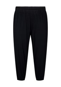 Zizzi 3/4-LÄNGE MIT HOHER TAILLE - Lühikesed püksid - black