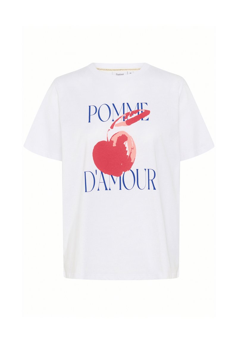 Saint Tropez T-shirt print wit