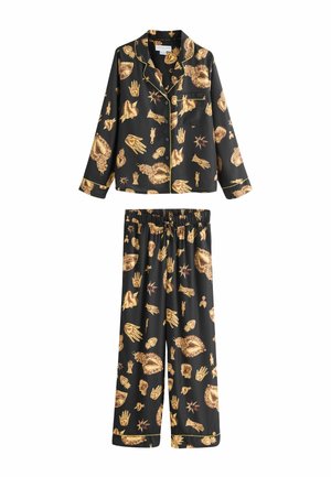 REGULAR FIT - CHARM BUTTON THROUGH SET - Nachtwäsche Set - black/gold