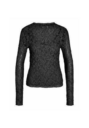 Noisy May, BLOUSE NMMIRIAM LACE - T-shirt à manches longues - black