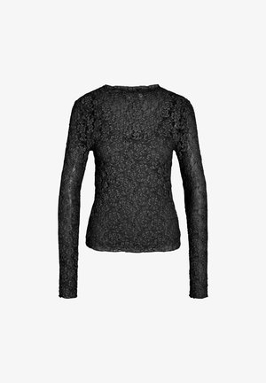 Noisy May, BLOUSE NMMIRIAM LACE - T-shirt à manches longues - black