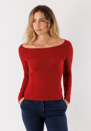Maglietta a manica lunga - rosso
