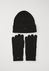 FLAG BEANIE & GLOVE SET UNISEX - Fingerhandschuh - black