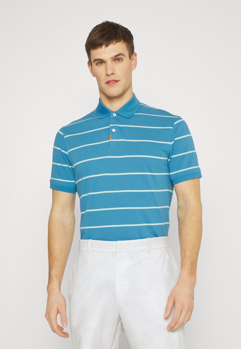 Nike Golf THE RUGBY STRIPE Polo shirt dutch blue/mint foam/blue