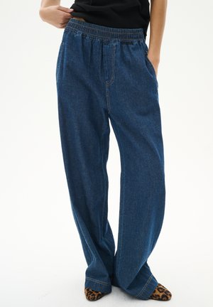 RUBINA PULLON - Relaxed fit jeans - blue denim
