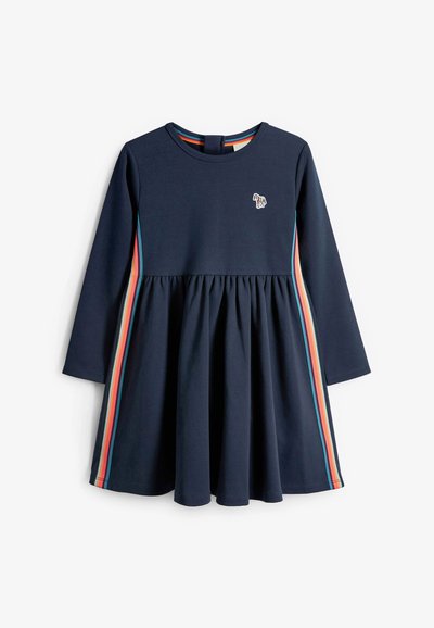Paul Smith Junior ZEBRA LOGO ARTIST STRIPE PONTE - Kasdienė suknelė - navy