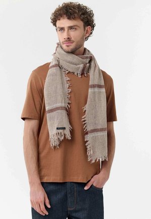 bugatti, GLITTER BASECAP WITH SUBTLE SPARKLE DETAIL - Scarf - camel