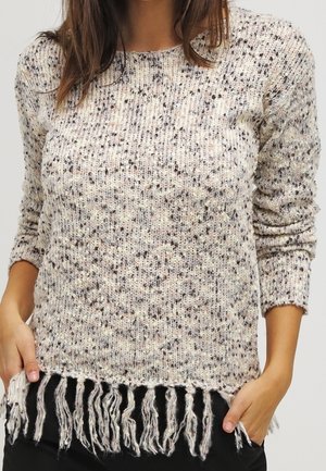 Pullover - mottled light grey